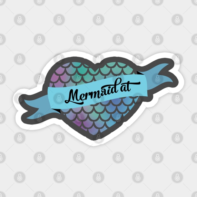 Mermaid at heart Sticker by Litho